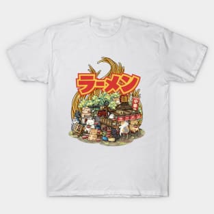 Chubby Cats Ramen Noodle T-Shirt